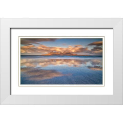The Golden Island White Modern Wood Framed Art Print with Double Matting by Ruoppolo, Luigi