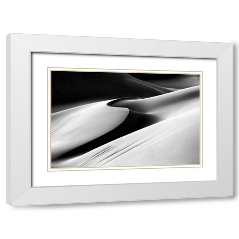 Untitled White Modern Wood Framed Art Print with Double Matting by Momeni, Mohammadreza