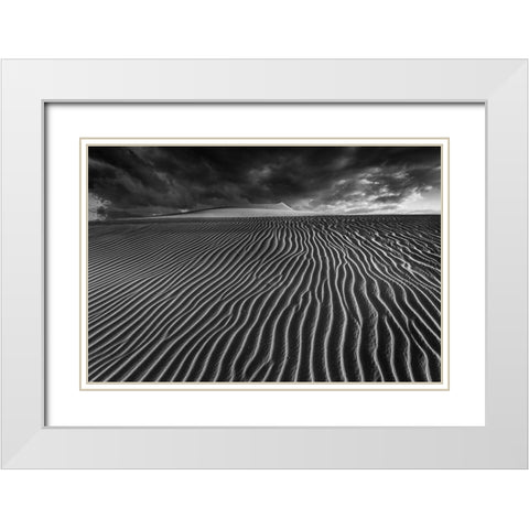 Lines Of Life.... White Modern Wood Framed Art Print with Double Matting by Pascual, Miguel