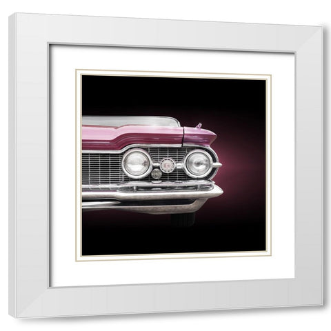 Us Classic Car 1959 Super 88 White Modern Wood Framed Art Print with Double Matting by Gube, Beate