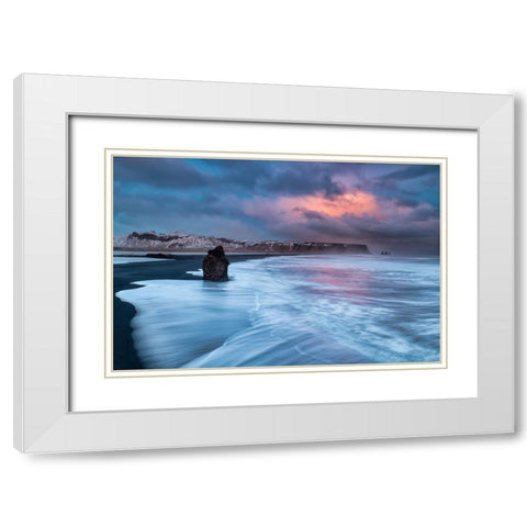 A Colourful Storm White Modern Wood Framed Art Print with Double Matting by Ruoppolo, Luigi