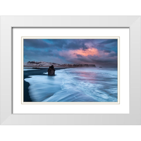 A Colourful Storm White Modern Wood Framed Art Print with Double Matting by Ruoppolo, Luigi