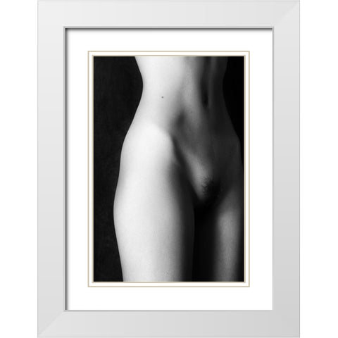 The Middle White Modern Wood Framed Art Print with Double Matting by McCracken, David