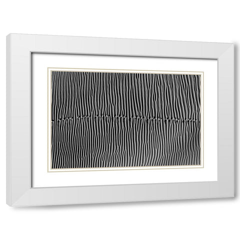Untitled White Modern Wood Framed Art Print with Double Matting by Momeni, Mohammadreza
