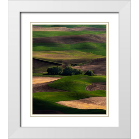 Rolling Dreams White Modern Wood Framed Art Print with Double Matting by Langager, Ron