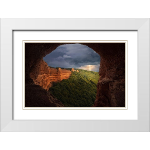 Las Macdulas-El Bierzo White Modern Wood Framed Art Print with Double Matting by Rodriguez, Jaime