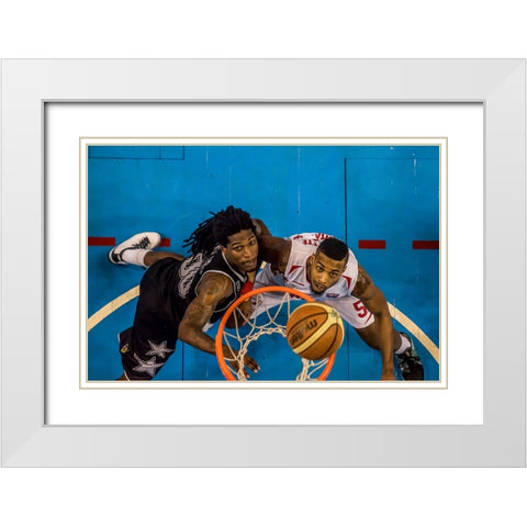 In! White Modern Wood Framed Art Print with Double Matting by D. Pop, Ovi