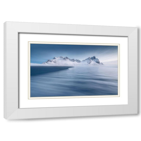 Untitled White Modern Wood Framed Art Print with Double Matting by Rojek, Tomasz