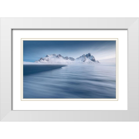 Untitled White Modern Wood Framed Art Print with Double Matting by Rojek, Tomasz