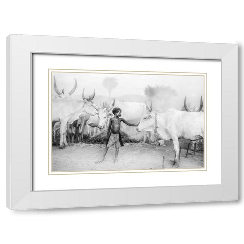 A Symbiotic Bond White Modern Wood Framed Art Print with Double Matting by Cole, Trevor