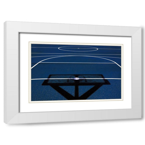 The Court White Modern Wood Framed Art Print with Double Matting by Hawerkamp, Hans-Wolfgang