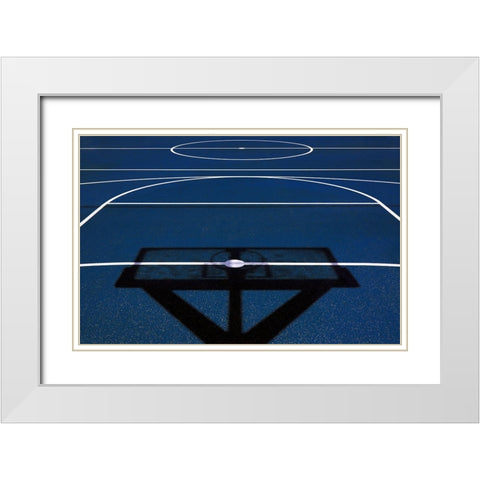 The Court White Modern Wood Framed Art Print with Double Matting by Hawerkamp, Hans-Wolfgang
