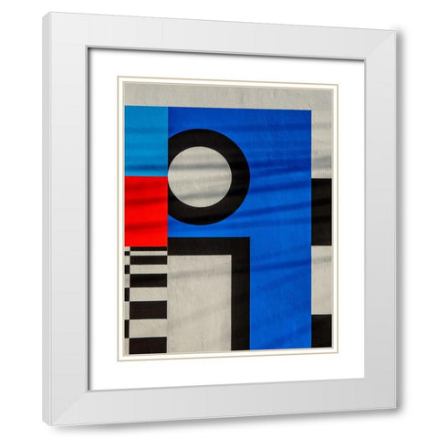 I White Modern Wood Framed Art Print with Double Matting by Surleac, Marius