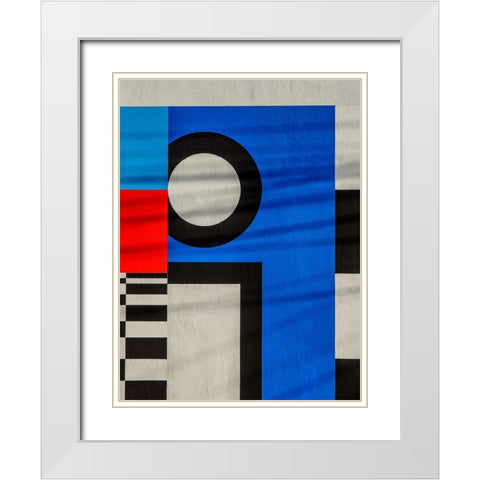 I White Modern Wood Framed Art Print with Double Matting by Surleac, Marius