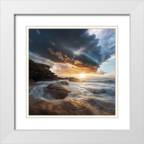 The Loop White Modern Wood Framed Art Print with Double Matting by Gorlin, Anton