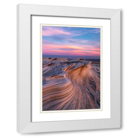 Among The Waves White Modern Wood Framed Art Print with Double Matting by Gorlin, Anton