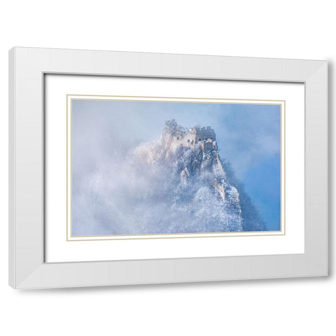Vicissitudes Of Life White Modern Wood Framed Art Print with Double Matting by Simoon