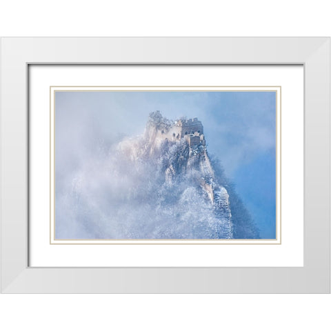 Vicissitudes Of Life White Modern Wood Framed Art Print with Double Matting by Simoon