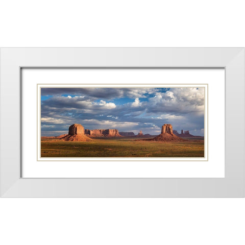 Lost World White Modern Wood Framed Art Print with Double Matting by Fegari