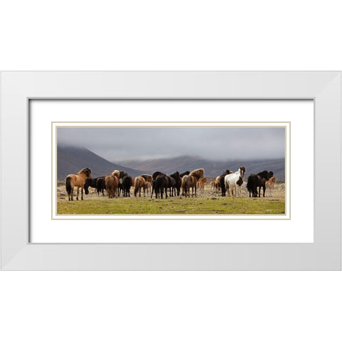 Big Family White Modern Wood Framed Art Print with Double Matting by H. Ingibergsson, Torsteinn