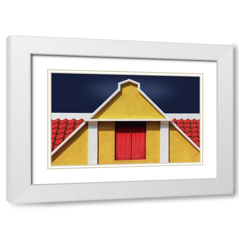 The Hatch White Modern Wood Framed Art Print with Double Matting by Hawerkamp, Hans-Wolfgang