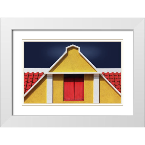 The Hatch White Modern Wood Framed Art Print with Double Matting by Hawerkamp, Hans-Wolfgang