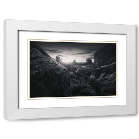 Mvbw White Modern Wood Framed Art Print with Double Matting by Pablo De, Juan