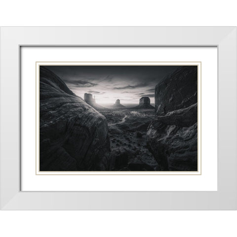 Mvbw White Modern Wood Framed Art Print with Double Matting by Pablo De, Juan