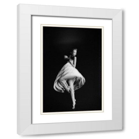 Dancing In The Light White Modern Wood Framed Art Print with Double Matting by Bolgov, Ruslan