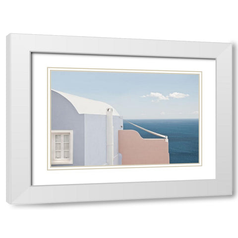 Canopy White Modern Wood Framed Art Print with Double Matting by Wride, Linda