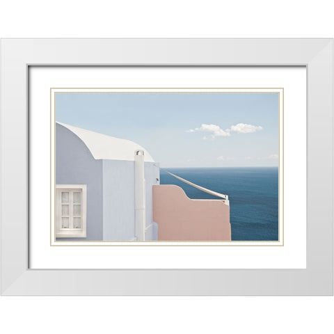 Canopy White Modern Wood Framed Art Print with Double Matting by Wride, Linda