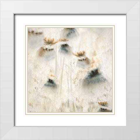 Seed Pods White Modern Wood Framed Art Print with Double Matting by Talen, Nel