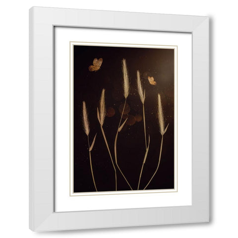 When It Is Dark White Modern Wood Framed Art Print with Double Matting by Kiral, Cicek