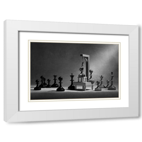 The Enemy For Everyone White Modern Wood Framed Art Print with Double Matting by Ivanova, Victoria