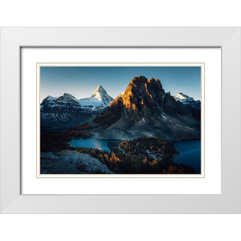 Morning Sunlight White Modern Wood Framed Art Print with Double Matting by Ma, Jason