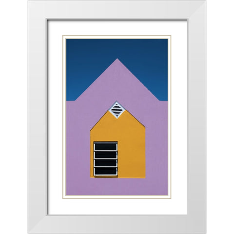 Windows White Modern Wood Framed Art Print with Double Matting by Endermann, Rolf