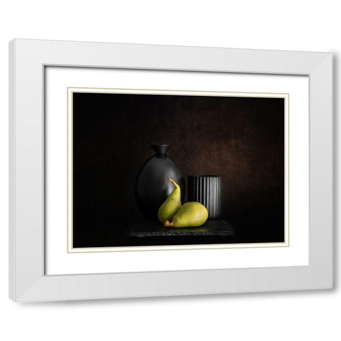 Double Duo White Modern Wood Framed Art Print with Double Matting by Giani, Cristiano