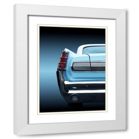 Us Classic Car 1963 Bonneville White Modern Wood Framed Art Print with Double Matting by Gube, Beate