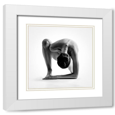 Squared White Modern Wood Framed Art Print with Double Matting by Valevicius, Aurimas