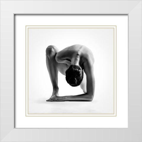 Squared White Modern Wood Framed Art Print with Double Matting by Valevicius, Aurimas