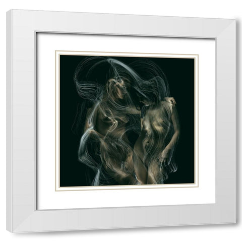 Rem_7659 White Modern Wood Framed Art Print with Double Matting by Apshenieks, Andris
