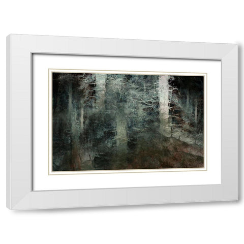 From The Hill White Modern Wood Framed Art Print with Double Matting by Talen, Nel