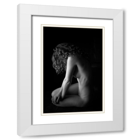 Hidden White Modern Wood Framed Art Print with Double Matting by Brackstone, Mel