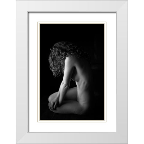 Hidden White Modern Wood Framed Art Print with Double Matting by Brackstone, Mel