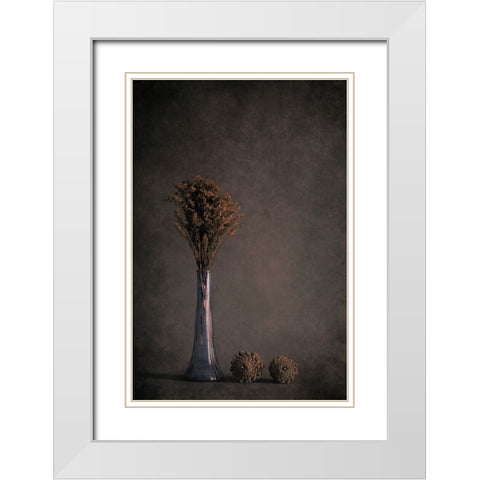 Standing Tall White Modern Wood Framed Art Print with Double Matting by Kiral, Cicek