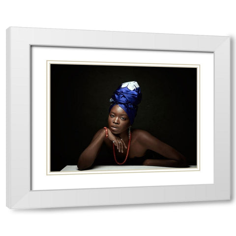 Roots. White Modern Wood Framed Art Print with Double Matting by Bruno, Giacomo