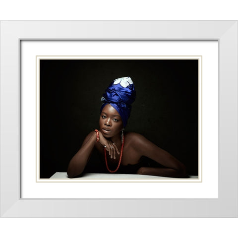 Roots. White Modern Wood Framed Art Print with Double Matting by Bruno, Giacomo