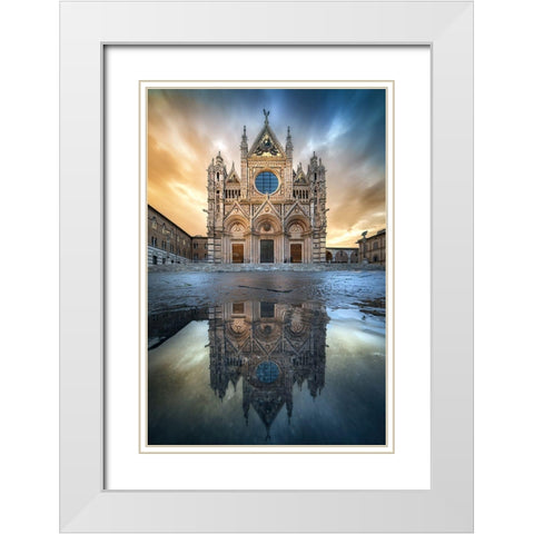 The Dome After The Rain White Modern Wood Framed Art Print with Double Matting by Ghizzi Panizza, Alberto