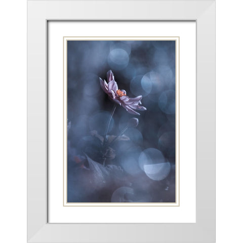 Dancing In The Dark White Modern Wood Framed Art Print with Double Matting by BRAVIN, Fabien