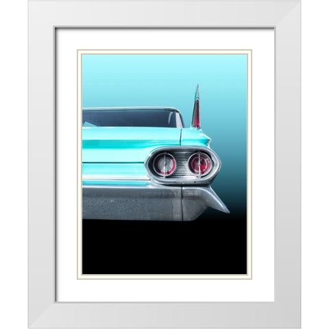 Us Classic Car 1961 Sedan Deville White Modern Wood Framed Art Print with Double Matting by Gube, Beate